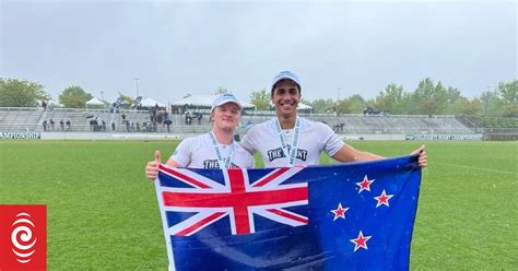 Two Kiwi rugby players celebrate first-ever win of their US university team | RNZ News