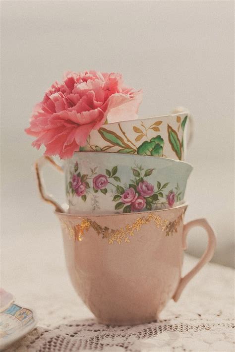 Bohemian Beach Tea Party Tea Cups Vintage Tea Sets Vintage Tea Display