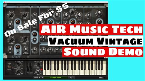 Air Music Tech Vacuum Vintage Synthesizer Sound Demo Deal Synth