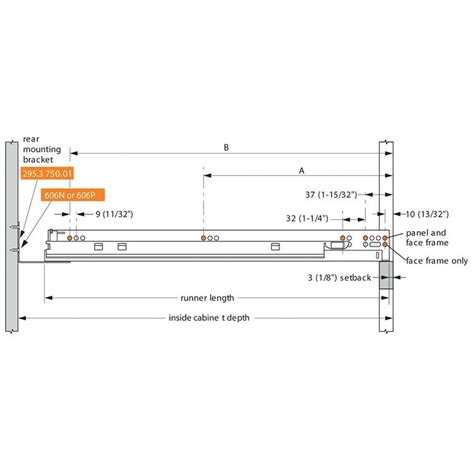 Blum F B In Tandem Plus Blumotion F Full Ext Drawer Slide