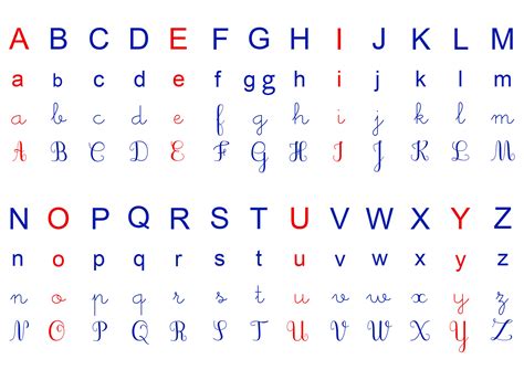 Écrire En Cursive Lalphabet Alphabetworksheetsfree Avec Apprendre À