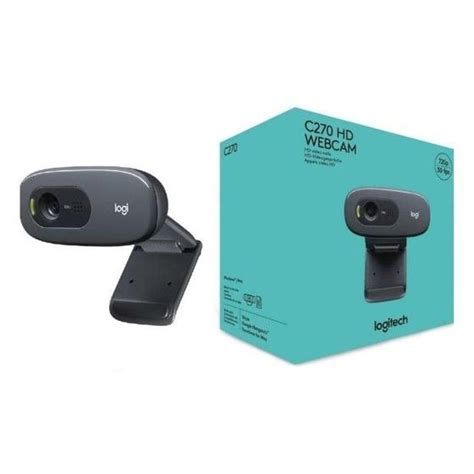 Webcam HD Logitech C270 Microfone Embutido E 3 MP Para Chamadas E