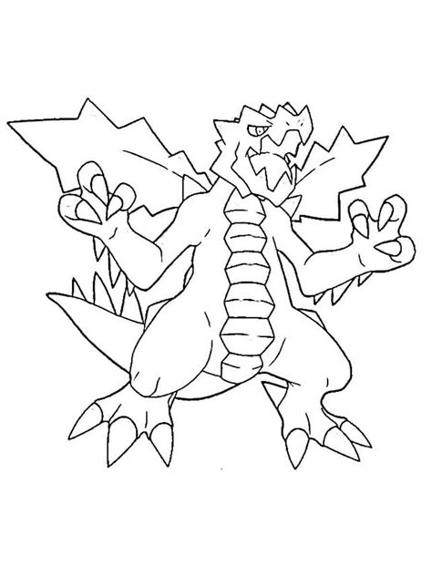 Druddigon Pokemon Coloring Pages Free Printable