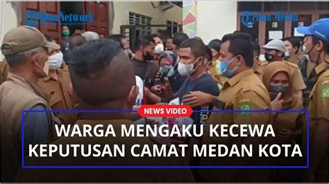 Warga Geruduk Kantor Camat Medan Kota Ributi Pengangkatan Kepling Yang