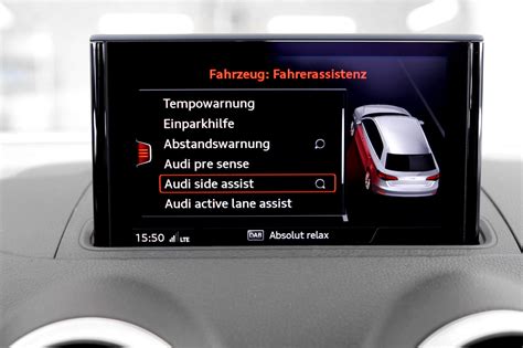 Lane Changing Assistant Side Assist For Audi A3 8V