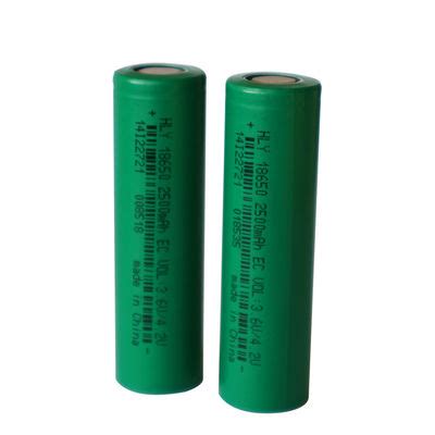 NCM 18650 3 6 Volt Lithium Ion Battery Cell 2500 MAh High Capacity