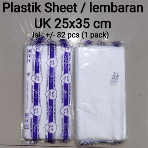 Plastik Sheet Uk 25x35 Plastik Lembaran Alas Nasi Plastik Buram