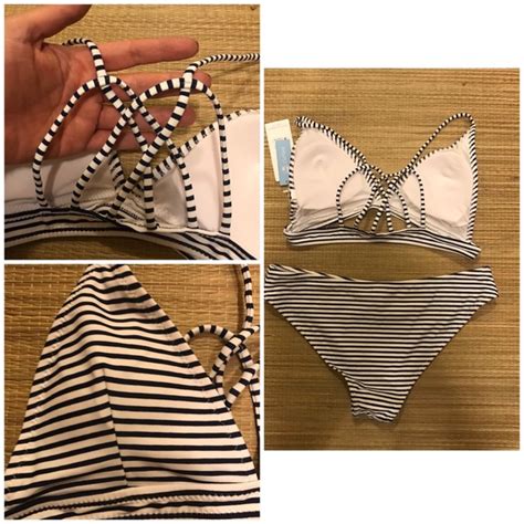 Cupshe Swim Striped Nautical Bikini Poshmark