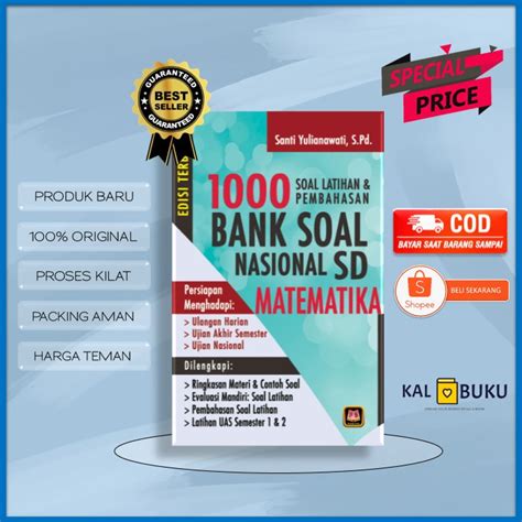 Jual Buku Bank Soal Ujian Nasional Matematika SD Dengan 1000 Soal