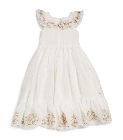 Petite Amalie Linen Embroidered Dress Years Harrods Us