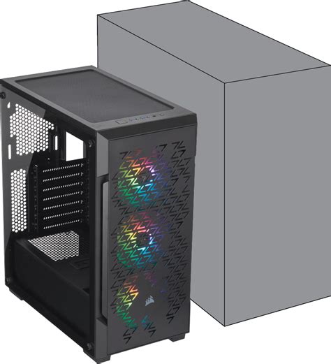 ICUE 220T RGB Airflow Tempered Glass Mid Tower Smart Case Black