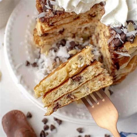 Almond Joy Pancakes • Pancake Recipes