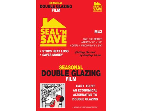 Draught Excluder - Secondary Glazing Film by Seal N Save