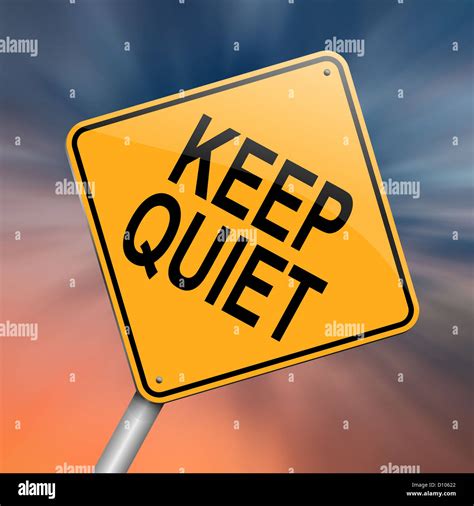 Keep Quiet Concept Stock Photo Alamy