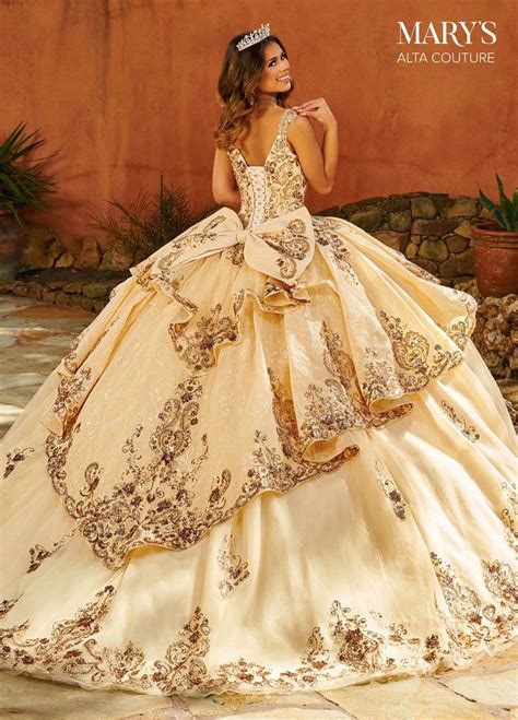 Cap Sleeves Quinceanera Dress By Alta Couture Mq Navy Rose