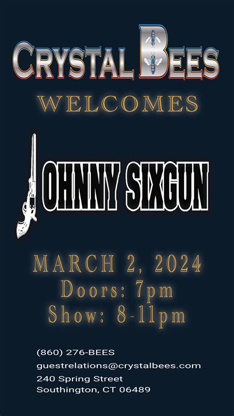 Johnny Sixgun Band Show Dates — Johnny Six Gun Band