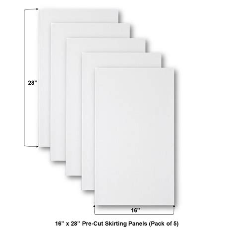 Pre-Cut Titan Xterior Prime Solid Vinyl Skirting Panel - 28" - Pack of ...