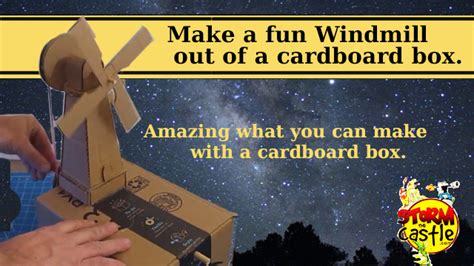 How To Make A Small Toy Windmill Out Of Cardboard