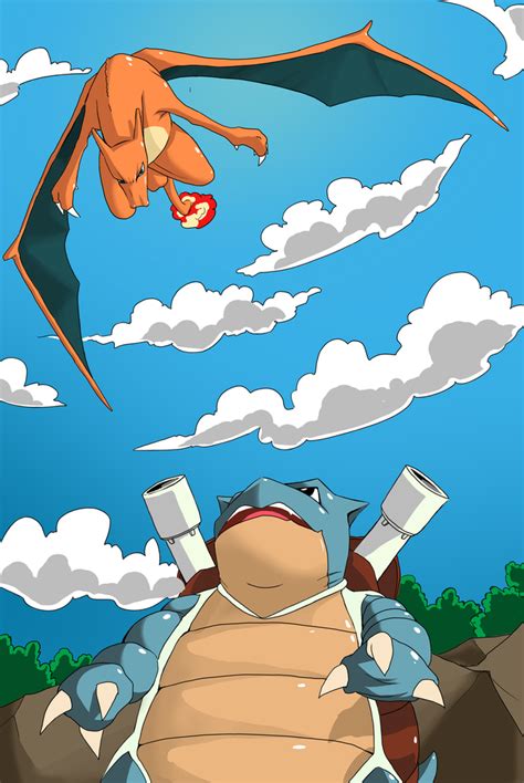 Tortank Vs Dracaufeu By Valoubalou On DeviantArt