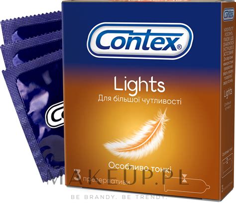 Contex Lights - Prezerwatywy lateksowe z silikonowym lubrykantem ...