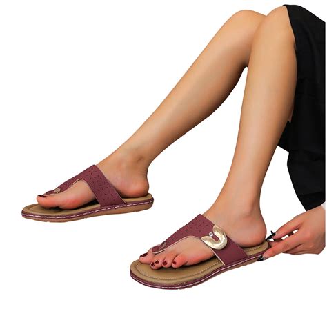 Juebong Sandals Clearance Under Women S Thong Slide Sandals