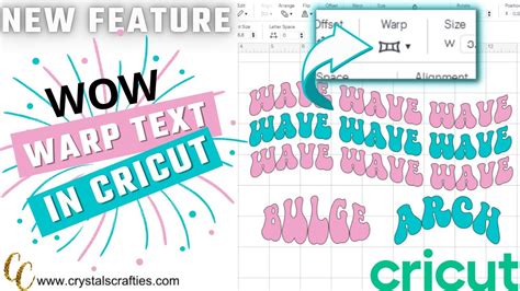 Wave Text In Criut New Text Feature Youtube