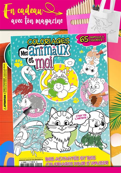 Coloriage enfants les animaux dès 3 ans livre à colorier pour