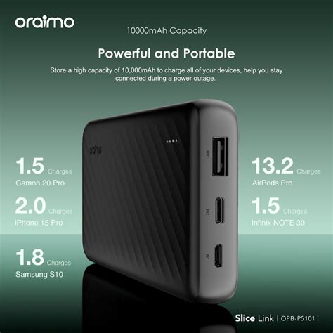 Oraimo Slice Link 10000mAh Power Bank OPB P5101 Price In Kenya