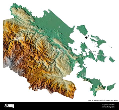 Forma De Bocas Del Toro Provincia De Panam Con Su Capital Aislada