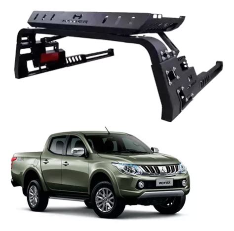 Roll Bar Pasamanos Mitsubishi L Con Canastilla Hamer Meses