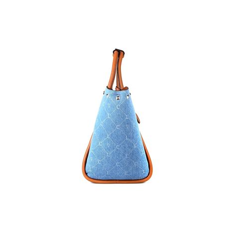 Bolso Shopper Lola Casademunt Modelo Jeans Logotipado Detalle