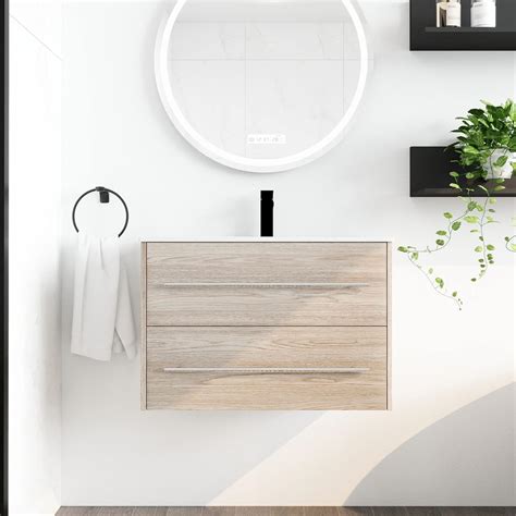 Amazon SSLine Wall Mounted Bathroom Vanity With Sink Modern 30