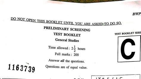 Wbcs Preliminary Exam Question Paper 2023 West Bengal Civil Service