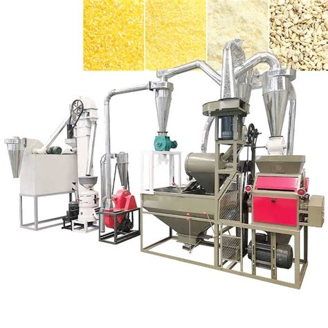 Small Scale 5 Tpd Maize Wheat Flour Milling Machine Corn Mill In Africa