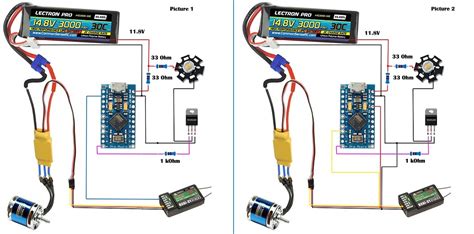 Control Power Led Brightness And Brushless Motor Via Esc Using Pwm