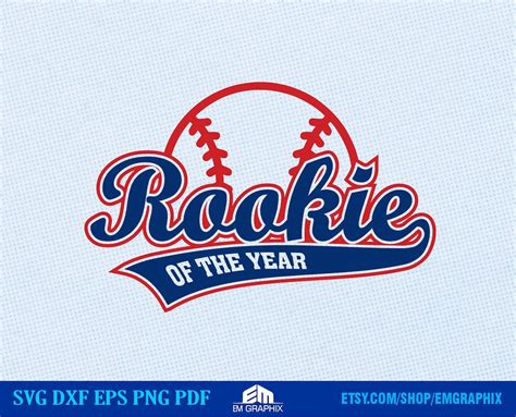 Rookie Of The Year SVG Baseball SVG Birthday Shirt Birthday Boy Svg