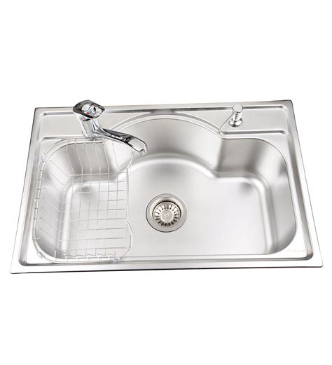 Buy Futura Stainless Steel Single Bowl Kitchen Sink With Drainer Fs