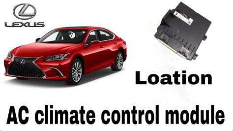 Lexus Ac Climate Control Module Location Youtube