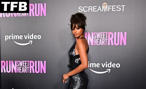Ella Balinska Displays Her Sexy Tits At The Run Sweetheart Run Premiere In La Photos