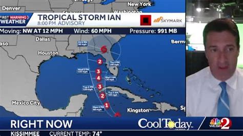 WESH 2 Chief Meteorologist Tony Mainolfi Gives Update On Tropical Storm Ian