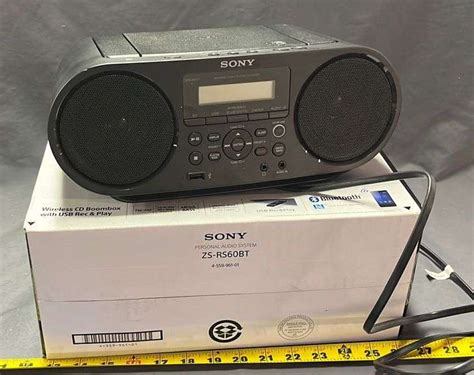 Sony audio system zs-rs60bt with original box - Metzger Property Services LLC