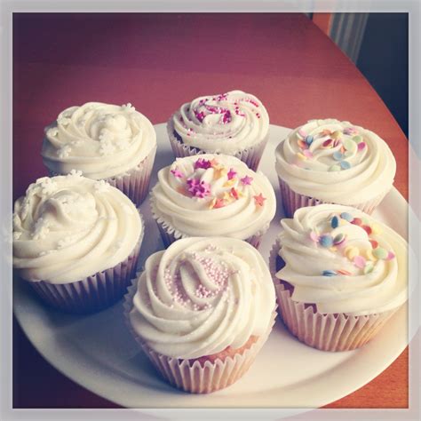 Vanilla Cupcakes With Pretty Sprinkles