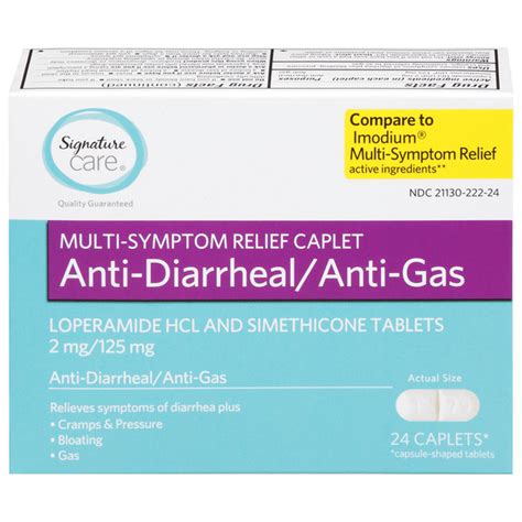 Signature Care Anti Diarrheal Anti Gas Mg Mg Multi Symptom