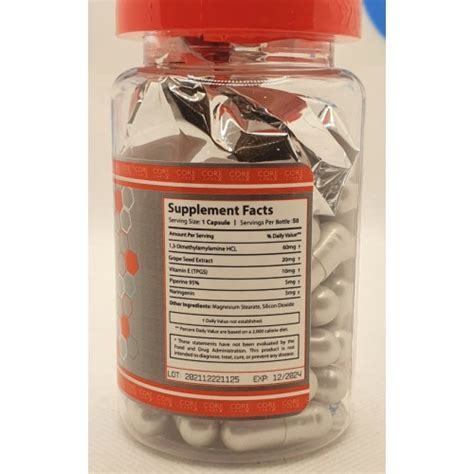 Core Labs DMAA RX 50caps Supplements | Supplements4muscle | Supplements ...