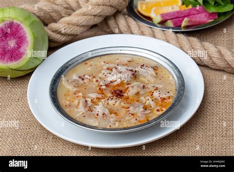 Traditional Turkish Cuisine Paça Soup Decent Trotter Soup Seasoned