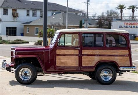 Willys Jeep Wagon Miles Burgundy Wagon V L R For Sale