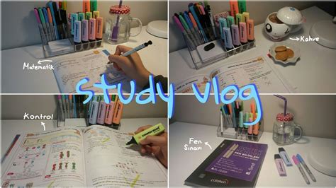 LGS Ders Çalışma Günlüğüm Sesli Study Vlog Sınavlar kahve fen