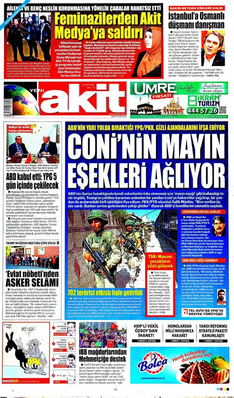 Yeni Akit Gazetesi Ekim Cuma