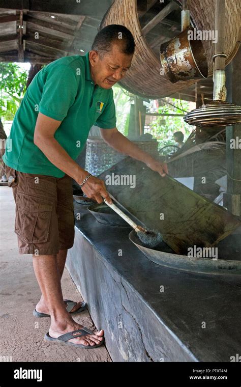 Coconut Sugar Farm Bangkok Thailand Stock Photo Alamy