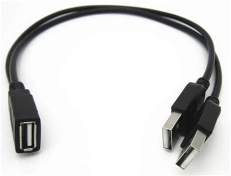 2 USB папа на 1 USB мама кабель адаптер переходник - данные и ...